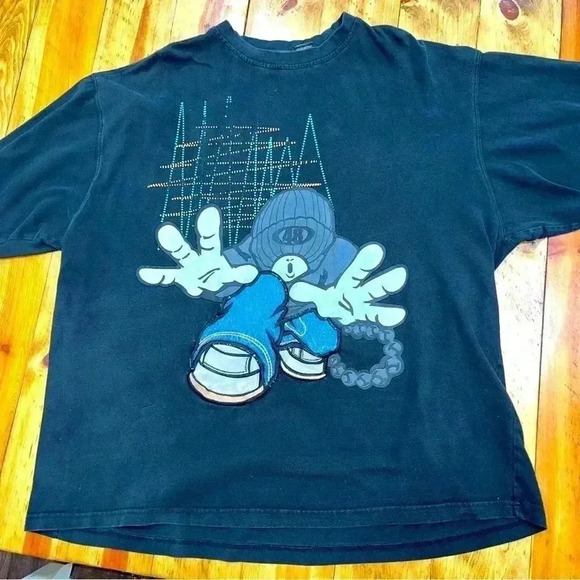 Vintage RARE 48 Jeans rolling dice embroidered embellished  3X tee t shi…❤️ - Picture 1 of 8